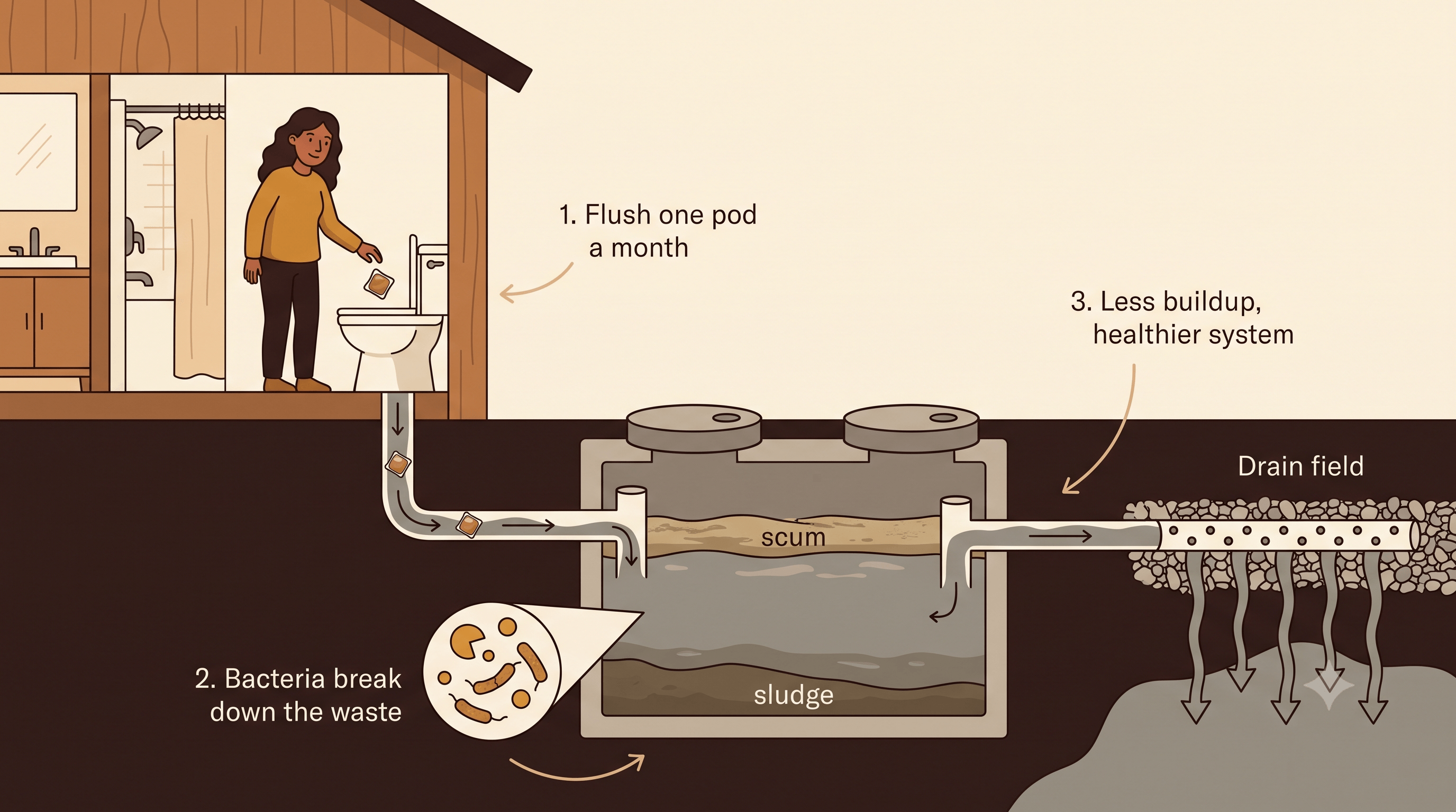BT-DW Septic Care Hero House Scene